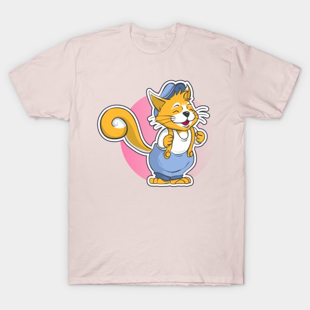 cute cat T-Shirt by PG